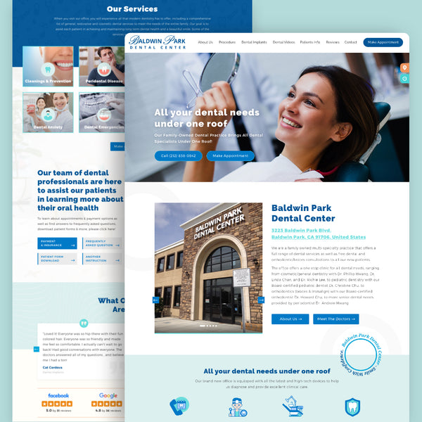 Patient Honey Custom Dental Website (Demo)