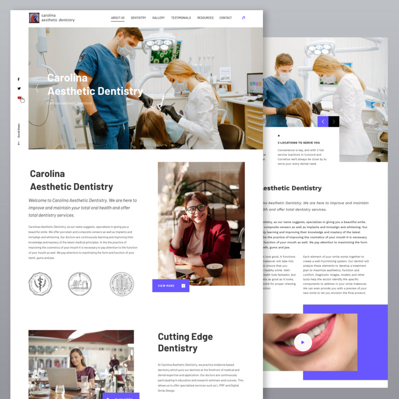 Patient Honey Custom Dental Website (Demo)