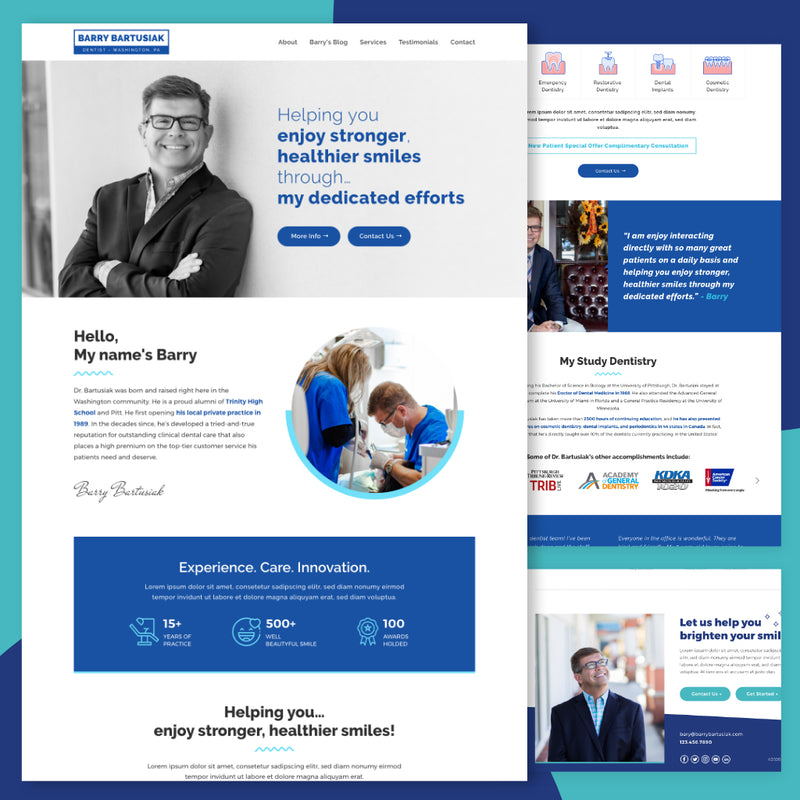 Patient Honey Custom Dental Website (Demo)