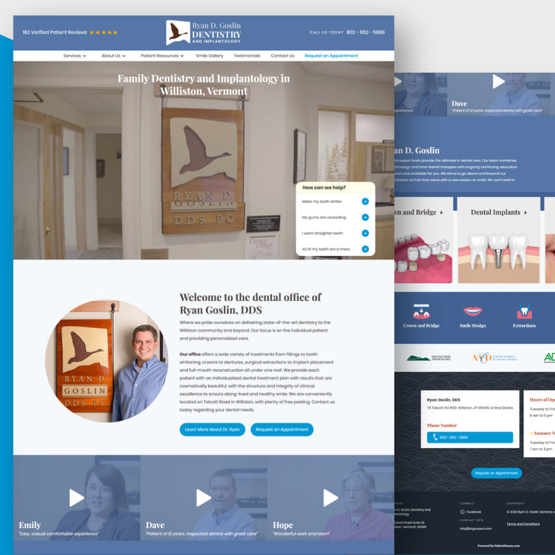 Patient Honey Custom Dental Website (Demo)